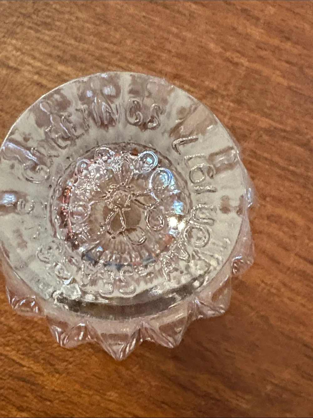 Vintage 1977 Avon Seasons Greetings Crystal Bud Vase